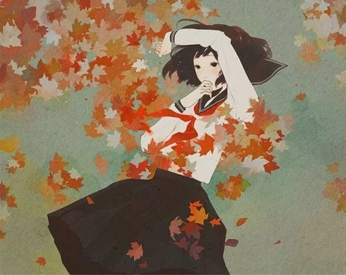 日本插画家 Jun Kumaori ，少女时代，生活，青涩，插画哦哦哦。女孩