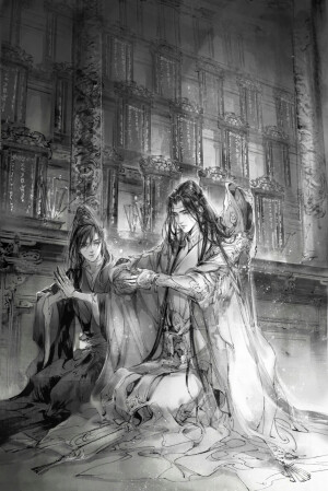 古风 红衣 玄衣 白衣 青衫 魔道祖师 妖孽 男子 精致画风