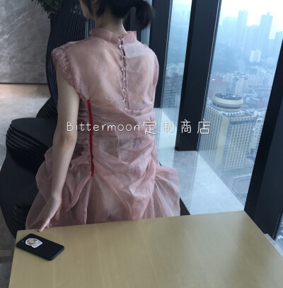 定制 egg uma风cos cdg yohji风胡斑小岚姐姐小众设计欧根纱仙女连衣裙