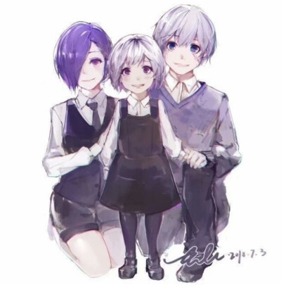 金木研。。。幸福的一家