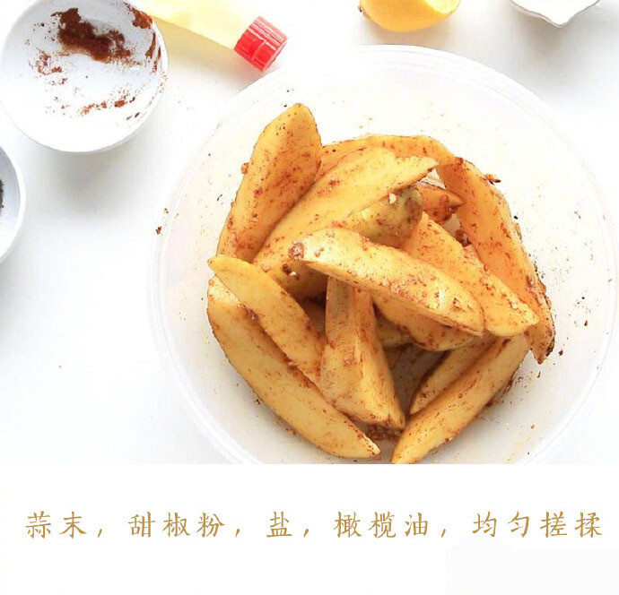 【简易小食 蒜香烤土豆DIY】烤薯角！蒜香味！外酥里嫩！ ​