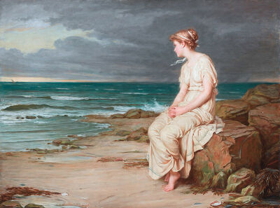 《米兰达》 瓦特豪斯（John William Waterhouse）