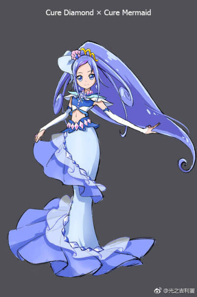 光之美少女（角色×服装）菱川六花（心跳）×海藤南（go princess）