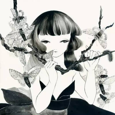 日本插画家新田美佳Mika Nitta的插画作品