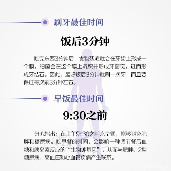 【12个经典养生时间密码】养生需要找对时间，找准方法，才能发挥更大的效力。记住12个最佳养生时刻，只要合理的安排，肯定能事半功倍！ ​​​​