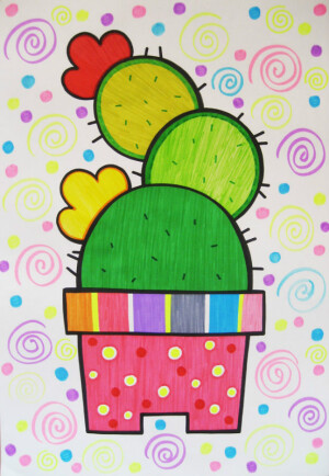 简单的儿童画。