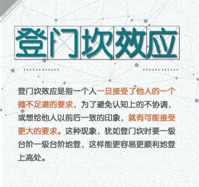 管理、人际交往相关的一些社会心理学效应。 ​​​​