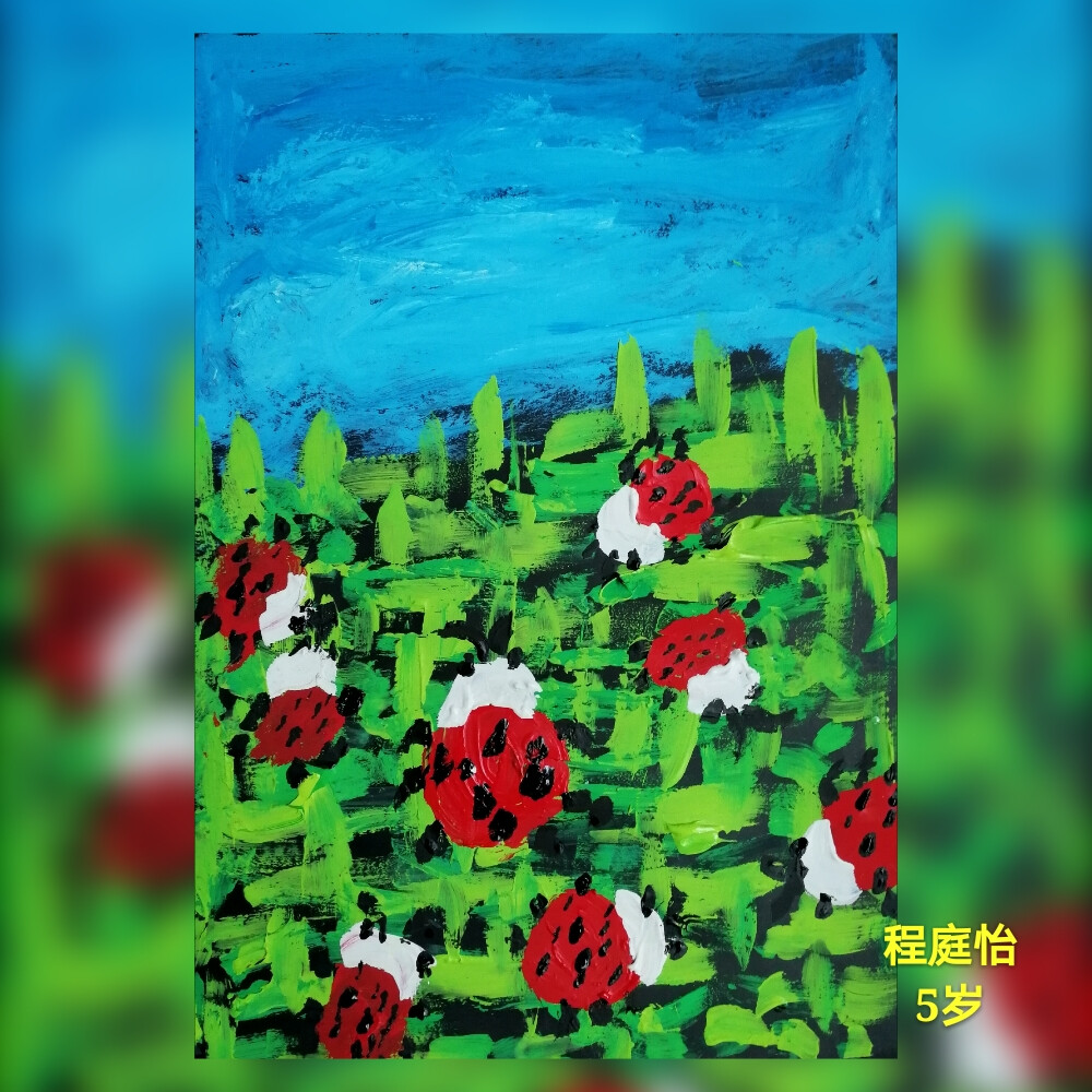 草地上的七星瓢虫