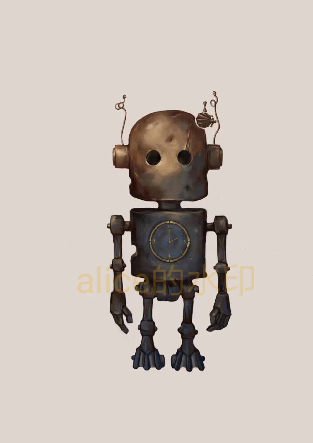 板绘机器人蒸汽朋克2018/5