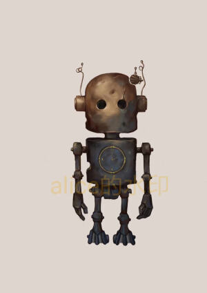 板绘机器人蒸汽朋克2018/5