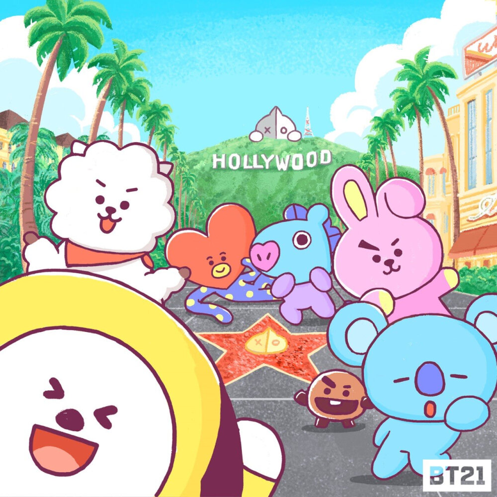 BT21
Van Koya RJ Shooky Mang Chimmy TATA Cooky
