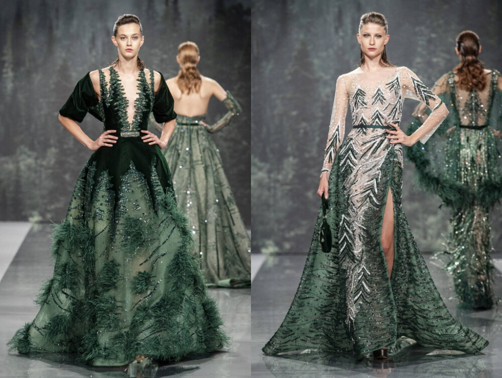 Ziad Nakad Fall 2018 Couture | 绿野仙踪，森林精灵 ​​​