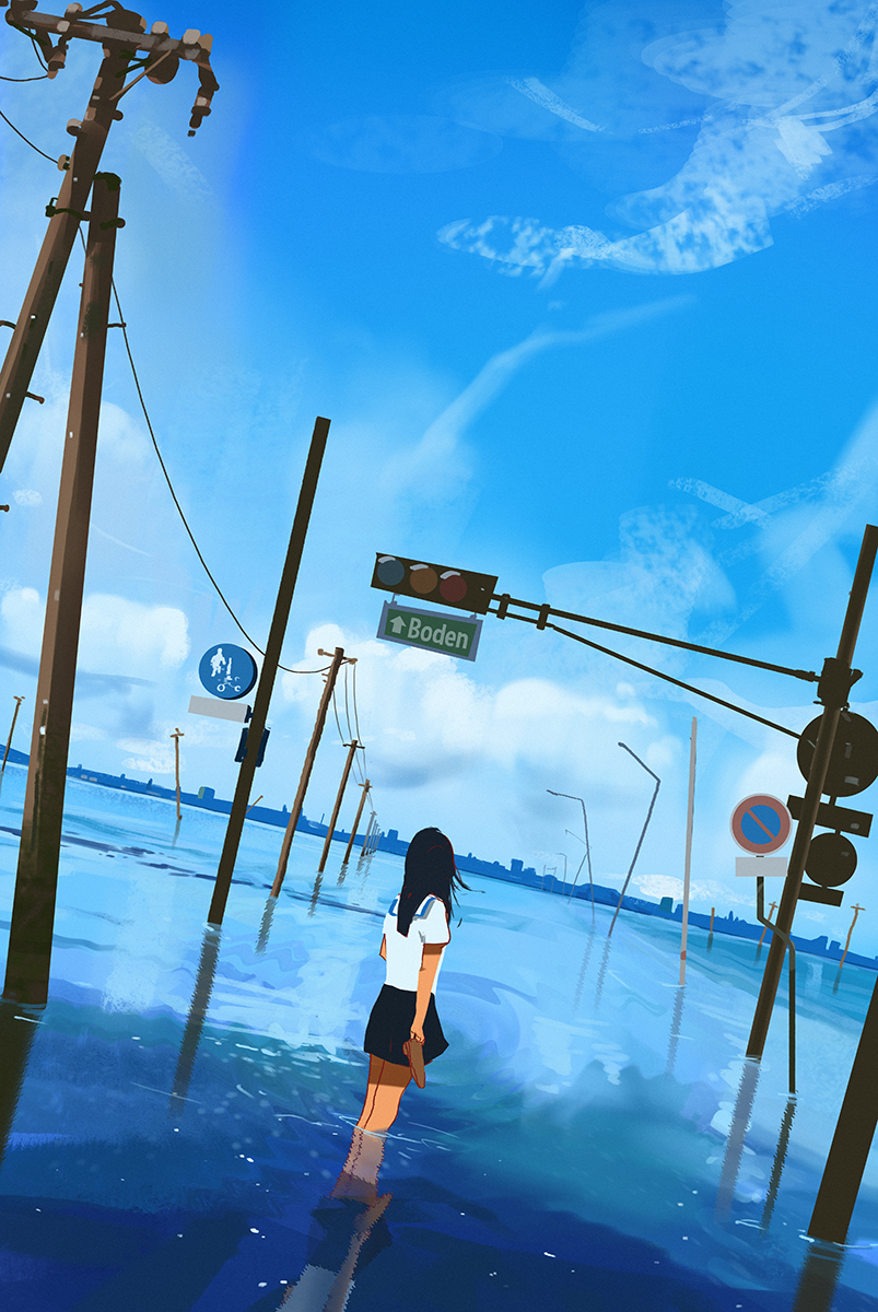 Flooded world 绘师：snatti（p id=3143520） 本作品id=69726963