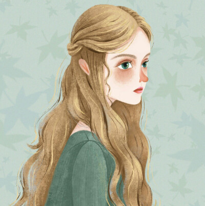 手绘 女孩