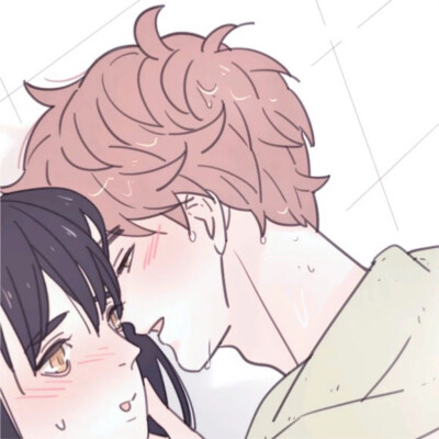 动漫 情头 壁咚 少女心 我想要一个亲亲♡