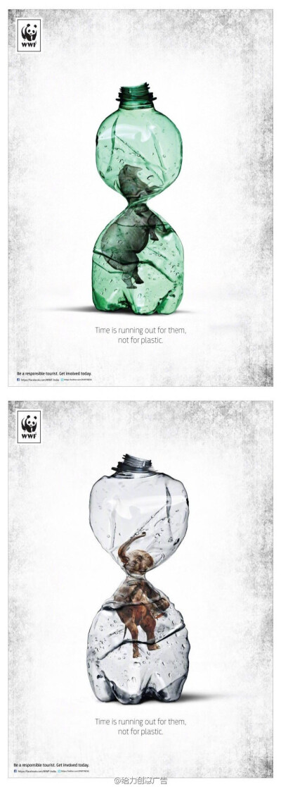 这画面太虐我不忍看！经典的保护动物保护环境的公益海报设计。总会有一个刺痛你的心 ​​!​​ ​​​​