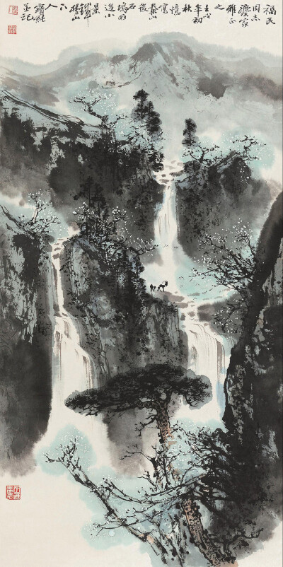 山水画 @中国书画诗词院