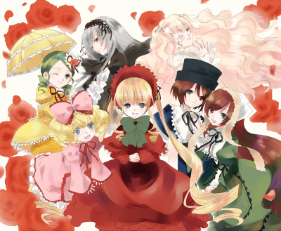 蔷薇少女薔薇少女ローゼンメイデン Rozen Maiden [水銀燈/金糸雀/翠星石 /蒼星石/真紅/雛莓/雪華綺晶] 