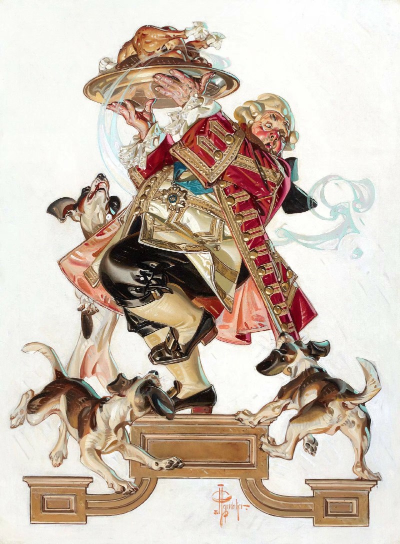美国黄金时代广告插画大师
J.C. Leyendecker