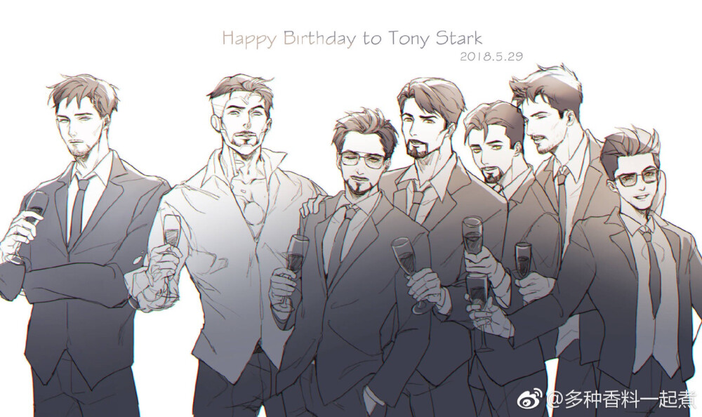 来自各个宇宙的钢铁侠 托尼斯塔克 Tony Stark 安东尼斯塔克 白罐（究极钢铁侠） 616 AA EMH（小触角）MCU 学院