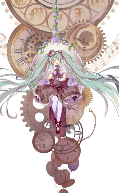 初音未来虚拟歌姬Miku巡音镜音双子世界第一的公主殿下v家双马尾动漫美少女