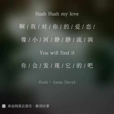 hush-jonas david