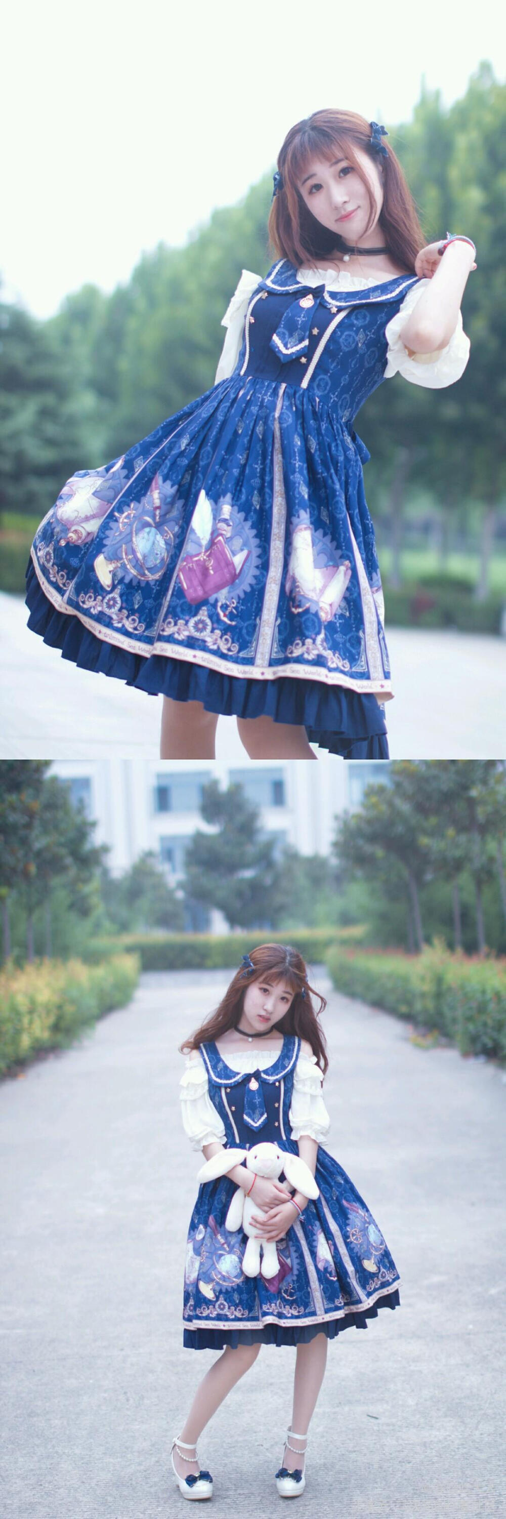 向着你梦想的方向～出发吧☆
#LOLITA# #lolita私影# #国牌lolita#
每个人都会变成星星吧☆
也许我的光芒渺小又微弱☆
但是也会照亮自己想守护的梦想☆
第二个图是自己画的～真的很喜欢这条小裙子☆
后勤感谢:@揉猫狂魔_柿狮子狮柿子 @咸鱼阿井 ☆真的辛苦陪着我这么久啦☆
摄影感谢:小胖 把这么普通的我拍的这么好看，真的很感谢☆
小裙子感谢:#无尽之海# @LeMiroir洋装
感谢你们设计出如此好看的小裙子☆
@Lolita @Lolita装扮
第一次拍私影，有好多地方没有做到位，请多多指教了✧٩(*ฅ́˘ฅ̀*)♡و✧