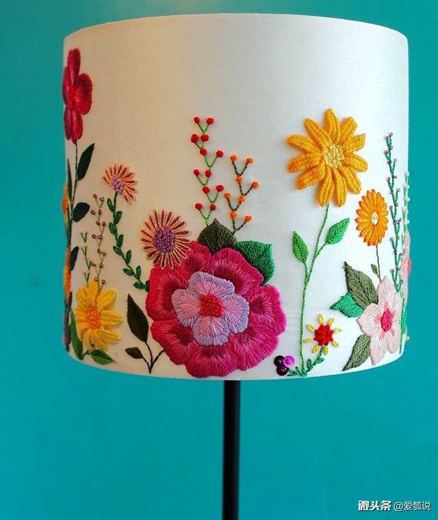 刺绣灯罩
