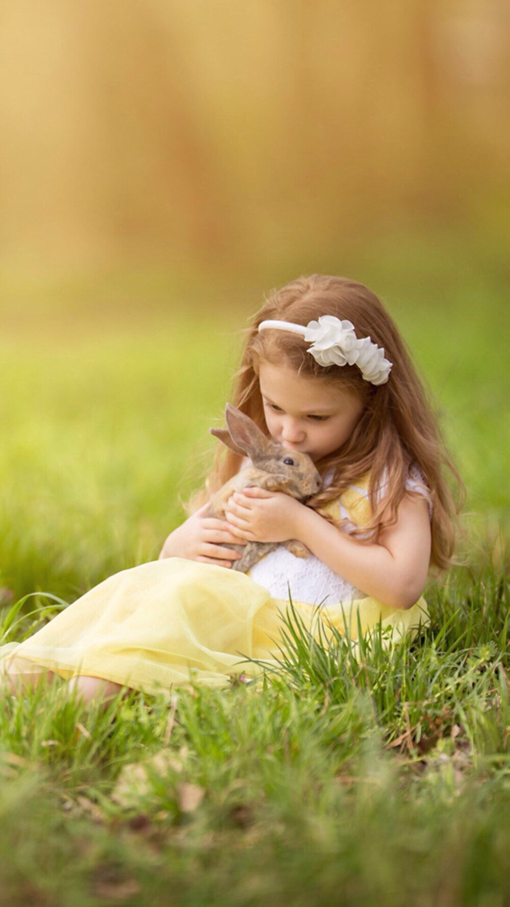 Little girl & Rabbit