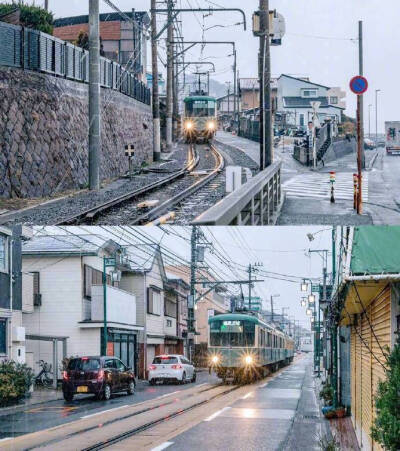 江之岛镰仓——樱木花道和晴子命运相遇的那个闸道 流川枫骑车划过的那个海岸 ​ ​​​​