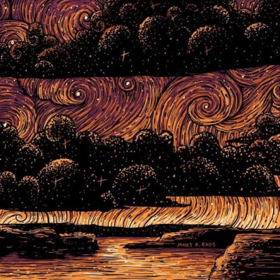 美国插画师 James R. Eads ​ ​​​​转载 侵权即删 壁纸 绚烂 唯美 