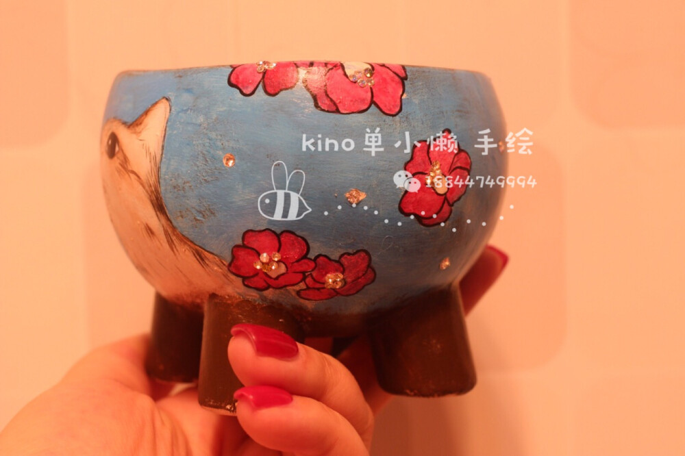 手绘花盆 多肉花器