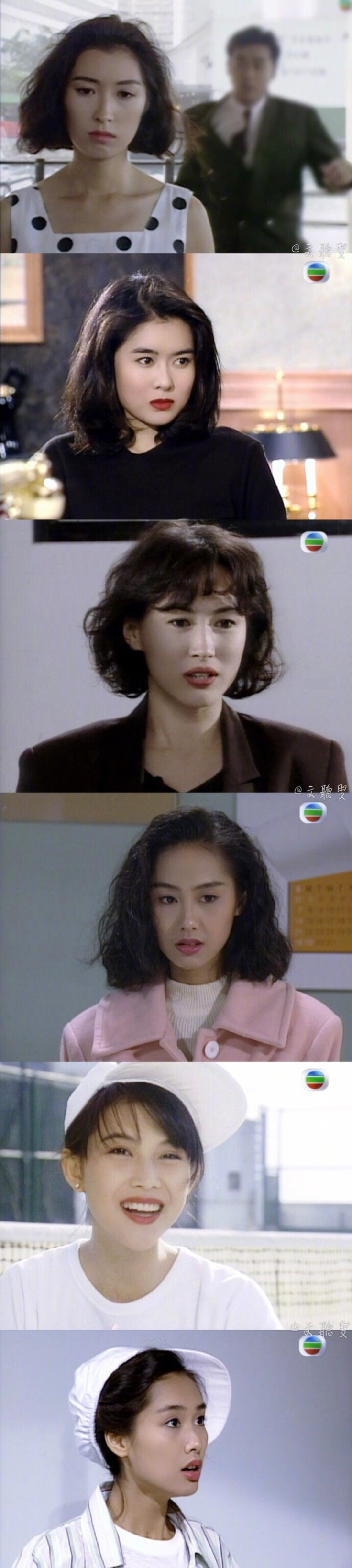 90年代港剧里的女星妆容也太好看了吧！ ​