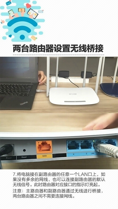 WiFi无线桥接步骤，让家里网络信号再无死角 ​