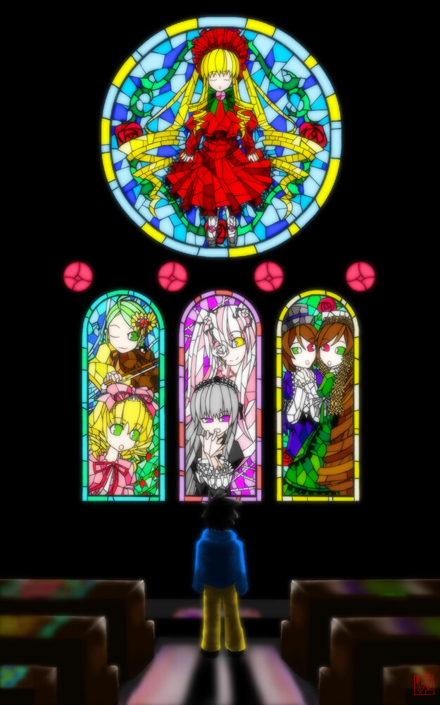 蔷薇少女薔薇少女ローゼンメイデン Rozen Maiden [水銀燈/金糸雀/翠星石 /蒼星石/真紅/雛莓/櫻田純]