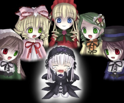 蔷薇少女薔薇少女ローゼンメイデン Rozen Maiden [水銀燈/金糸雀/翠星石 /蒼星石/真紅/雛莓]