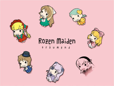 蔷薇少女薔薇少女ローゼンメイデン Rozen Maiden [水銀燈/金糸雀/翠星石 /蒼星石/真紅/雛莓/薔薇水晶]