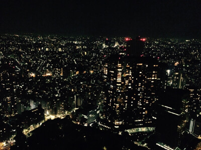 东京市政府 都厅展望台夜景 真的很美呢～