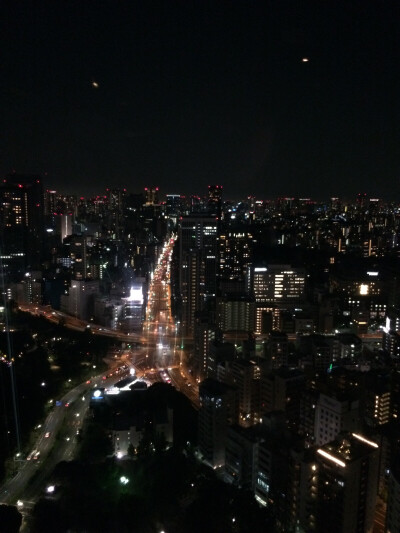 铁塔上的夜景