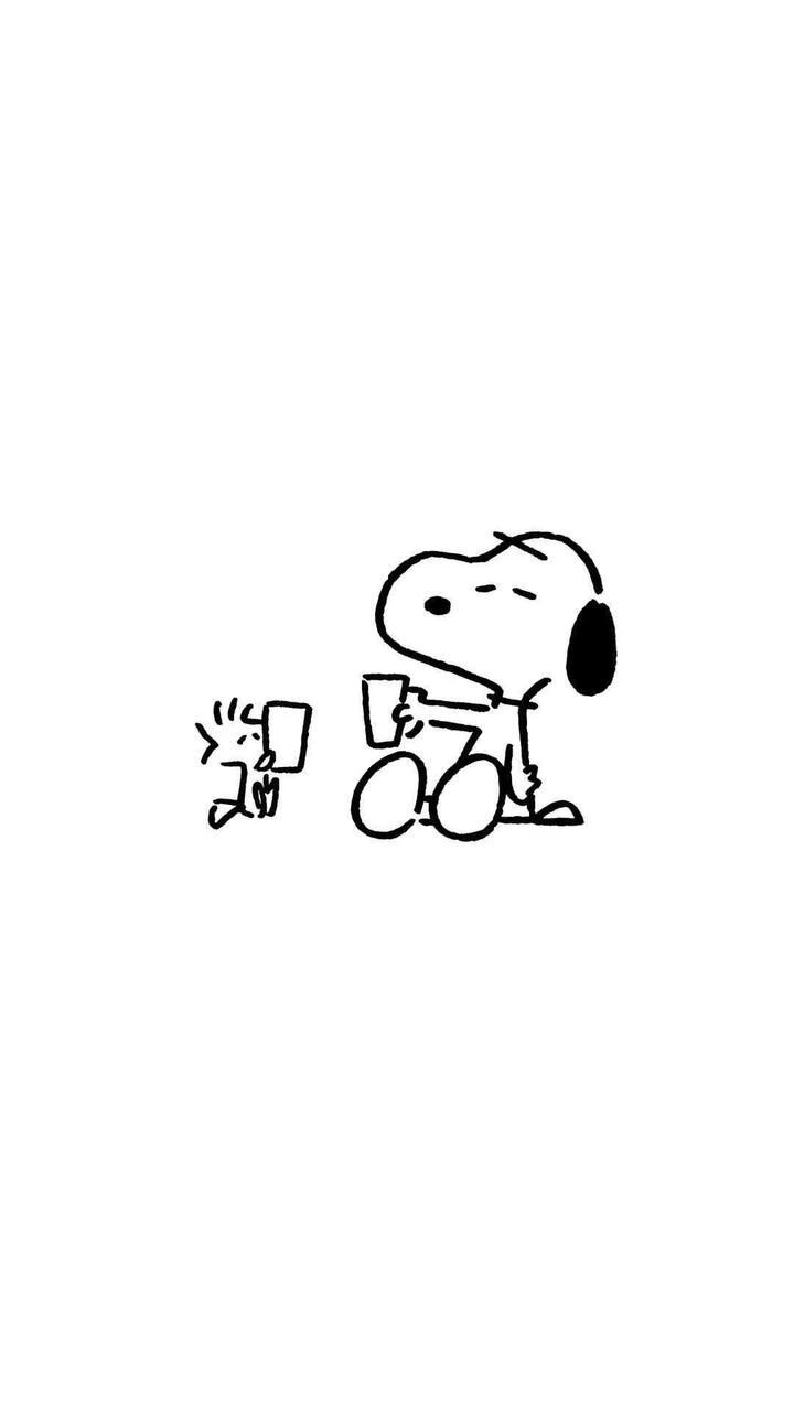 史努比系列简约萌趣壁纸
