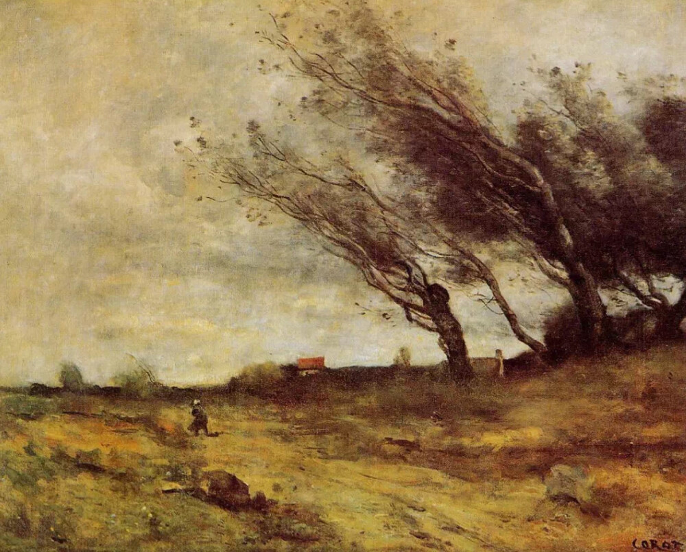 Windswept Landscape, Camille Corot [法国]
我们准备着，深深地拥抱生命中的一切。
狂风乍起 彗星出现