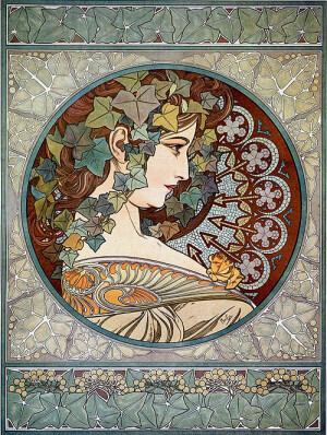 《常春藤》 慕夏
（Alphonse Mucha）