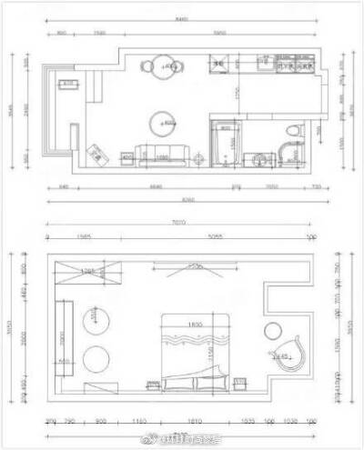 53㎡、LOFT跃层北欧混搭小公寓 ​