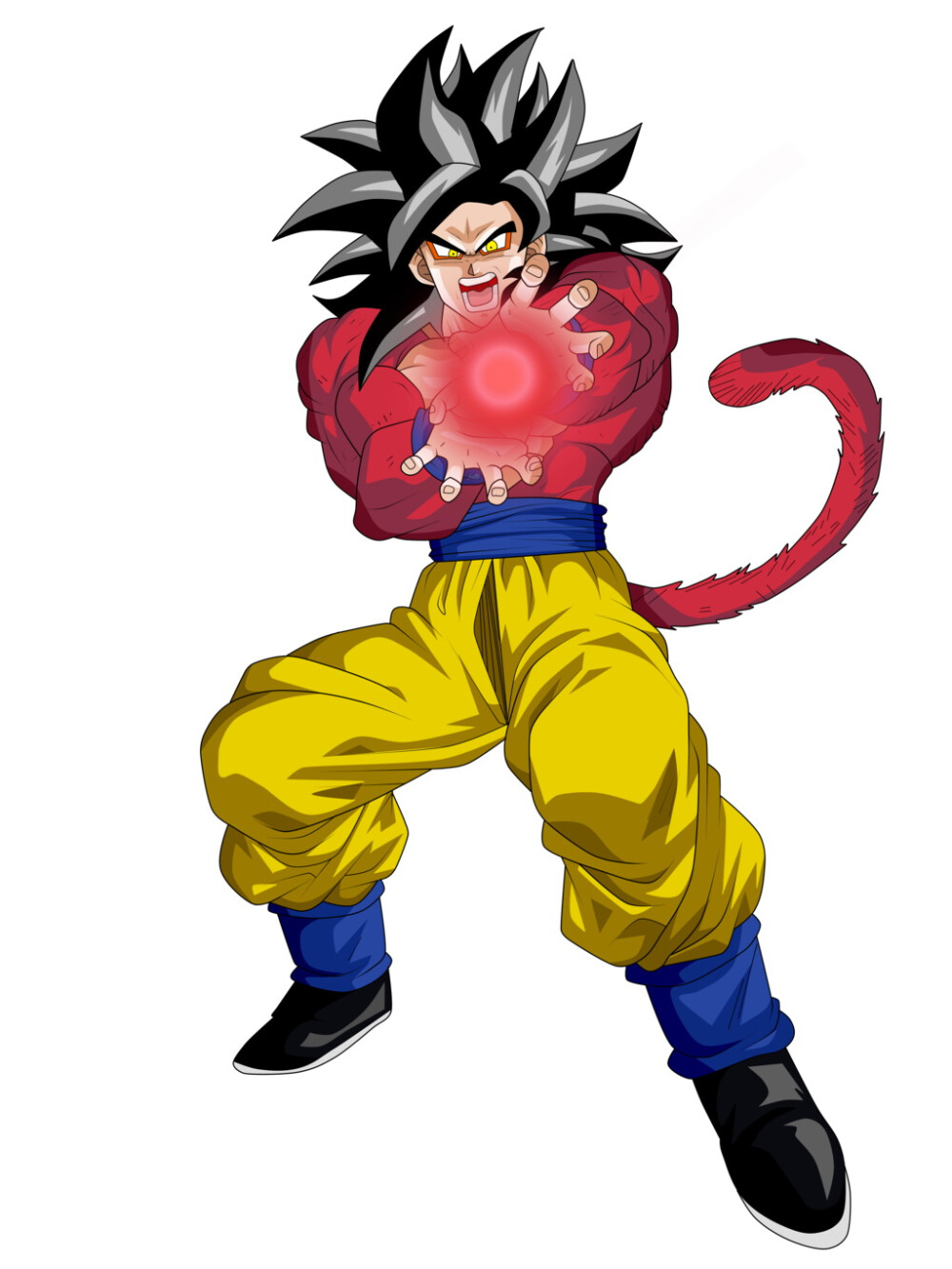 悟空ssj4_10倍龟波气功 - 堆糖,美图壁纸兴趣社区