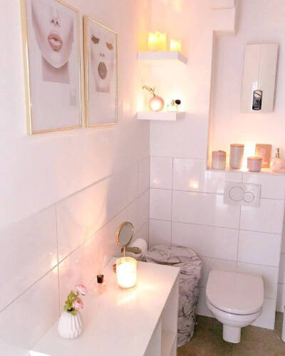 粉白色系的家装风格，少女心满满~ ​