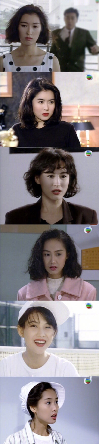 90年代港剧里的女星妆容也太好看了吧！ ​