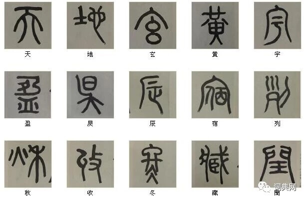 篆书千字文