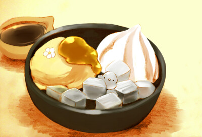 梅ジャムクリームあんみつ | チャイ #p站id=55481929