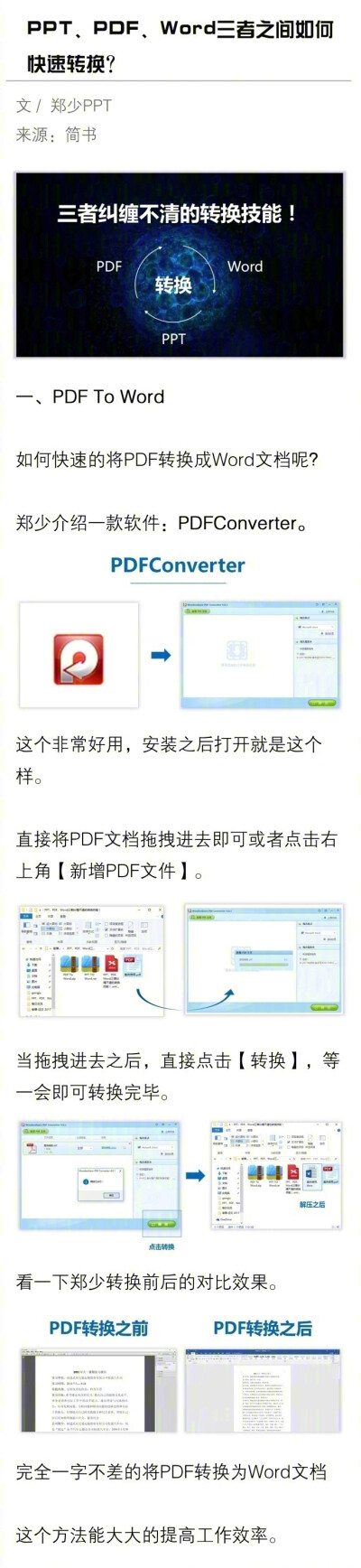 PPT、PDF、Word三者之间如何快速转换？ ????