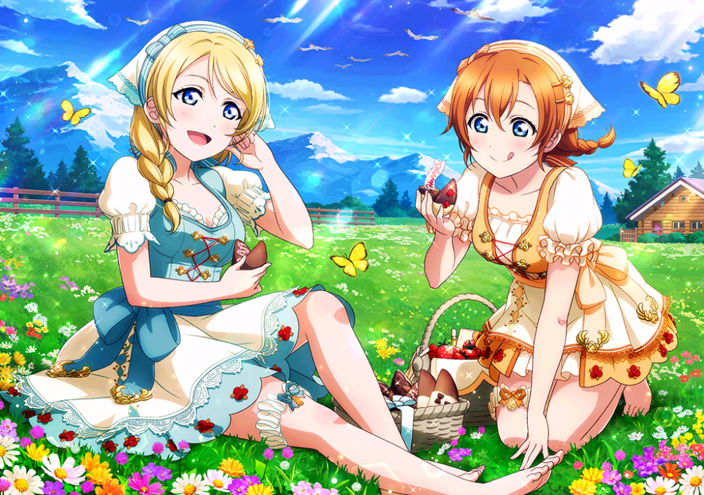 lovelive! UR去框合并 魔法师篇 高坂穗乃果 绚濑绘里（未觉醒）